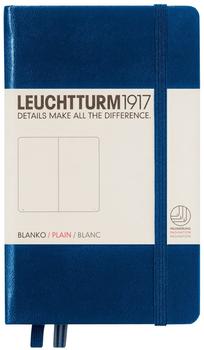 Leuchtturm1917 Notizbuch Pocket Hardcover Blanko 185 nummerierte Seiten marine