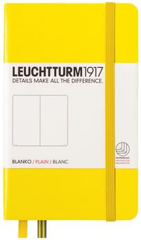 Leuchtturm1917 Notizbuch Pocket Hardcover Blanko 185 nummerierte Seiten zitrone