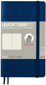 Leuchtturm1917 Notizbuch Pocket Softcover Liniert 121 nummerierte Seiten marine