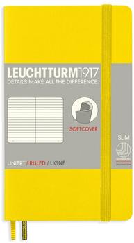 Leuchtturm1917 Notizbuch Pocket Softcover Liniert 121 nummerierte Seiten zitrone