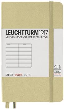 Leuchtturm1917 Notizbuch Pocket Hardcover Liniert 185 nummerierte Seiten sand