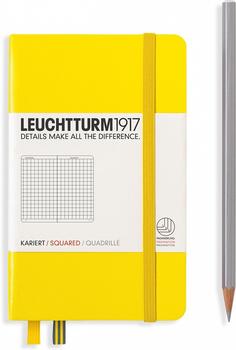 Leuchtturm1917 Notizbuch Pocket (A6) Hardcover Kariert 185 numerierte Seiten zitrone
