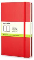 Moleskine 4010147, Moleskine Notizbuch, L/A5, Blanko, Hard Cover, Scharlachrot