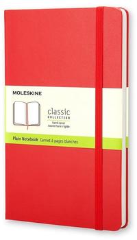 Moleskine Classic Plain Notebook Large Size rot