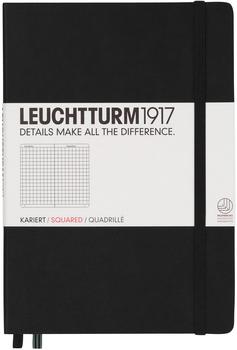 Leuchtturm1917 Notizbuch Medium (A5) Hardcover 249 nummerierte Seiten Kariert schwarz