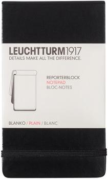 Leuchtturm1917 Reporterblock Pocket (A6) Hardcover 94 nummerierte Blätter Blanko schwarz
