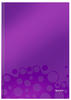 Leitz 46251062, Notizbuch "WOW 4625 " A4 liniert - 160 Seiten violett, Leitz