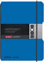 Herlitz 11361573, Herlitz Notizheft my.book flex A6 PP 40Bl. kariert blau