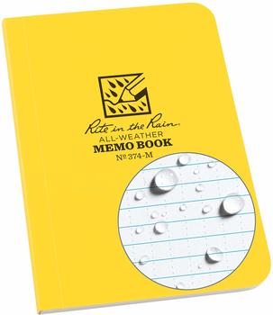 Rite in the Rain Rain Field Flex Memo Book gelb