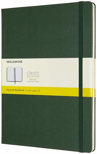 Moleskine Klassisches Notizbuch Hardcover kariert 192 Seiten myrte grün