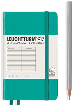 Leuchtturm1917 Pocket Hardcover (A6) Liniert 185 nummerierte Seiten smaragd