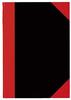 Stylex 29116 Kladde, DIN A6, kariert, schwarz/rot