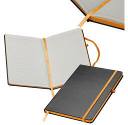 Easy Gifts Notizbuch im PU-Hardcover liniert DIN A5 orange (1035267056)
