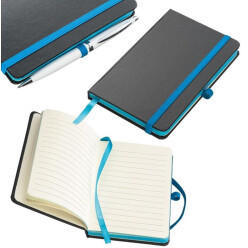 Easy Gifts Notizbuch im PU-Hardcover liniert DIN A6 türkis (1035267103)