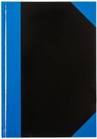 Idena Kladde A4 liniert schwarz blau FSC-Mix (A4, Liniert, Harter Einband)...