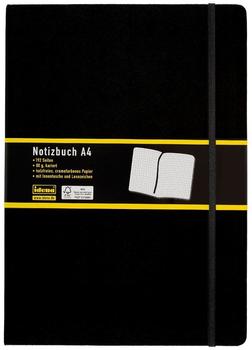 Idena Notizbuch A4 schwarz kariert (200028)