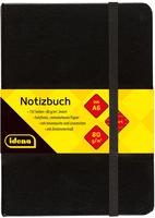 Idena Notizbuch (A6, Liniert, Harter Einband) (22658038) Schwarz