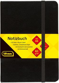 Idena Notizbuch liniert A6 schwarz (209285)