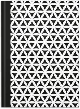 RNK black & white Flowers DIN A5 dotted (46748)