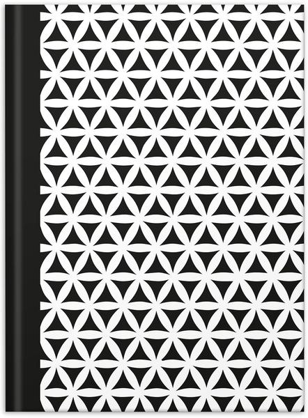 RNK black & white Flowers DIN A5 dotted (46748)