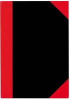 STYLEX 29115 Kladde, DIN A5, kariert, schwarz/rot