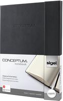 Sigel Notizbuch Conceptum CO151 DIN A4 Hardcover kariert schwarz