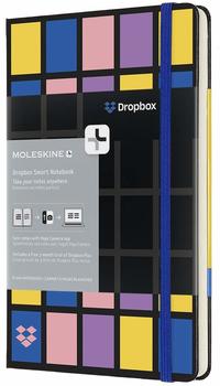 Moleskine Smart Dropbox Connected Large A5 blanko Hardcover schwarz