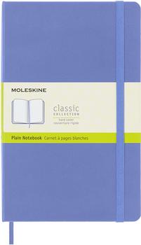 Moleskine Large A5 blanko Hardcover 120 Blatt hortensienblau