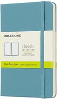 Moleskine Notizbuch Pocket A6 blanko Hardcover 96 Blatt riffblau