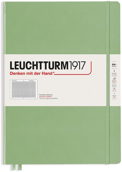 Leuchtturm1917 Notizbuch Master Slim (A4+) Hardcover salbei kariert