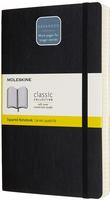 Moleskine Notizbuch Large/A5, Kariert, Erweiterte Seitenanzahl, Schwarz