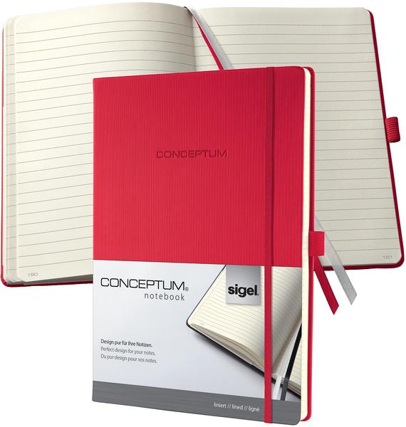 sigel Hardcover A4 Liniert rot (CO645)