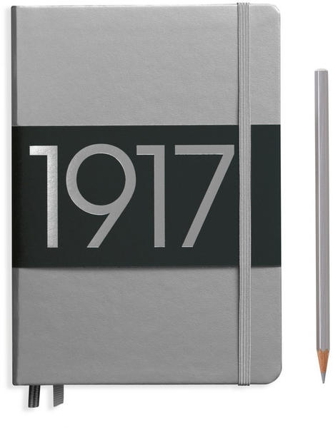 Leuchtturm1917 Medium Hardcover (A5) Liniert Metallic Edition Silber