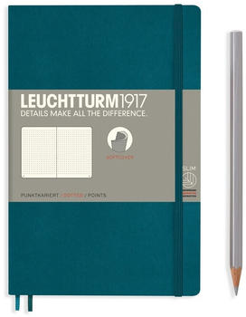 Leuchtturm1917 Notizbuch Paperback Softcover B6+ Pacific Green punktkariert
