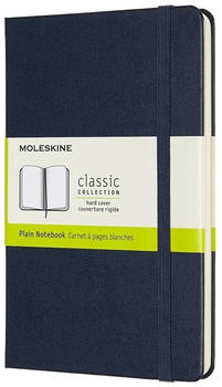 Moleskine Klassisches Notizbuch Hardcover Mediumblanko 208 Seiten saphirblau