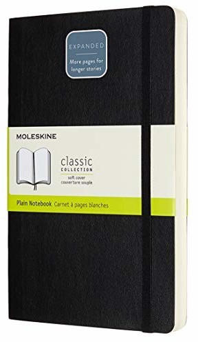 Moleskine Klassisches Notizbuch Softcover blanko 400 Seiten schwarz