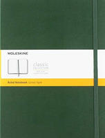 Notizbuch XL 19x25cm liniert Hardcover 96 Blatt myrtengr&uuml;n