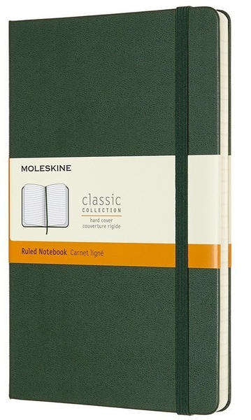 Moleskine Hardcover liniert 240 Seiten myrte grün