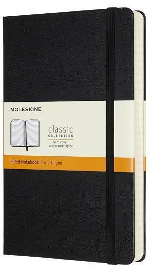 Moleskine Hardcover liniert 400 Seiten schwarz