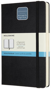Moleskine Klassisches Notizbuch Hardcover punktkariert 400 Seiten schwarz