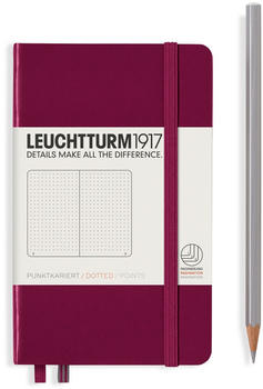 Leuchtturm1917 Pocket Hardcover (A6) Punktkariert 185 nummerierte Seiten Port Red