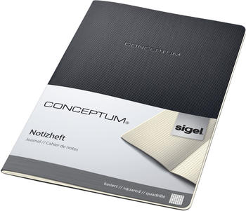 sigel Notizheft Softcover A4 Kariert schwarz (CO860)