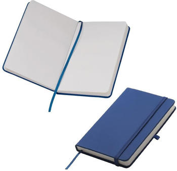 Easy Gifts Notizbuch im samtweichen PU-Hardcover blanko DIN A6 blau (1035266831)