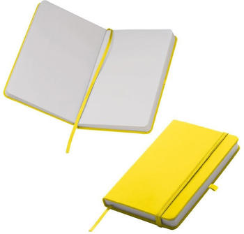 Easy Gifts Notizbuch im samtweichen PU-Hardcover blanko DIN A6 gelb (1035266822)