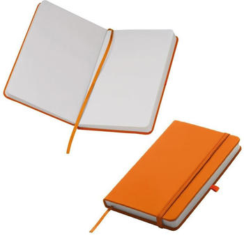Easy Gifts Notizbuch im samtweichen PU-Hardcover blanko DIN A6 orange (1035266816)