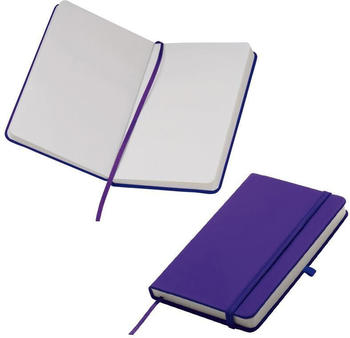 Easy Gifts Notizbuch im samtweichen PU-Hardcover blanko DIN A6 violett (1035266813)