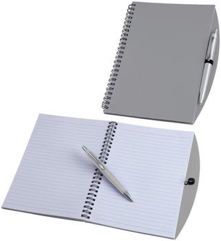 Easy Gifts Spiral-Notizbuch DIN A5 liniert grau (1035266850)