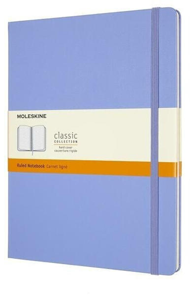 Moleskine XL 19x25cm liniert Hardcover 96 Blatt hortensienblau