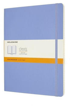 Moleskine XL 19x25cm liniert Softcover hortensienblau