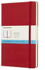 Moleskine 715420, Moleskine Notizbuch (A5, Speziallineatur, Harter Einband) Rot